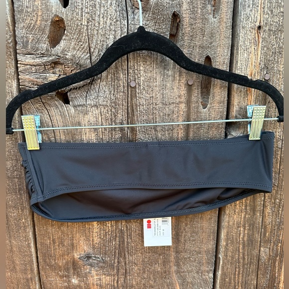 NWT Solid & Striped Annabelle Top in Black Strapless Tube Top Bikini Top - Picture 8 of 13